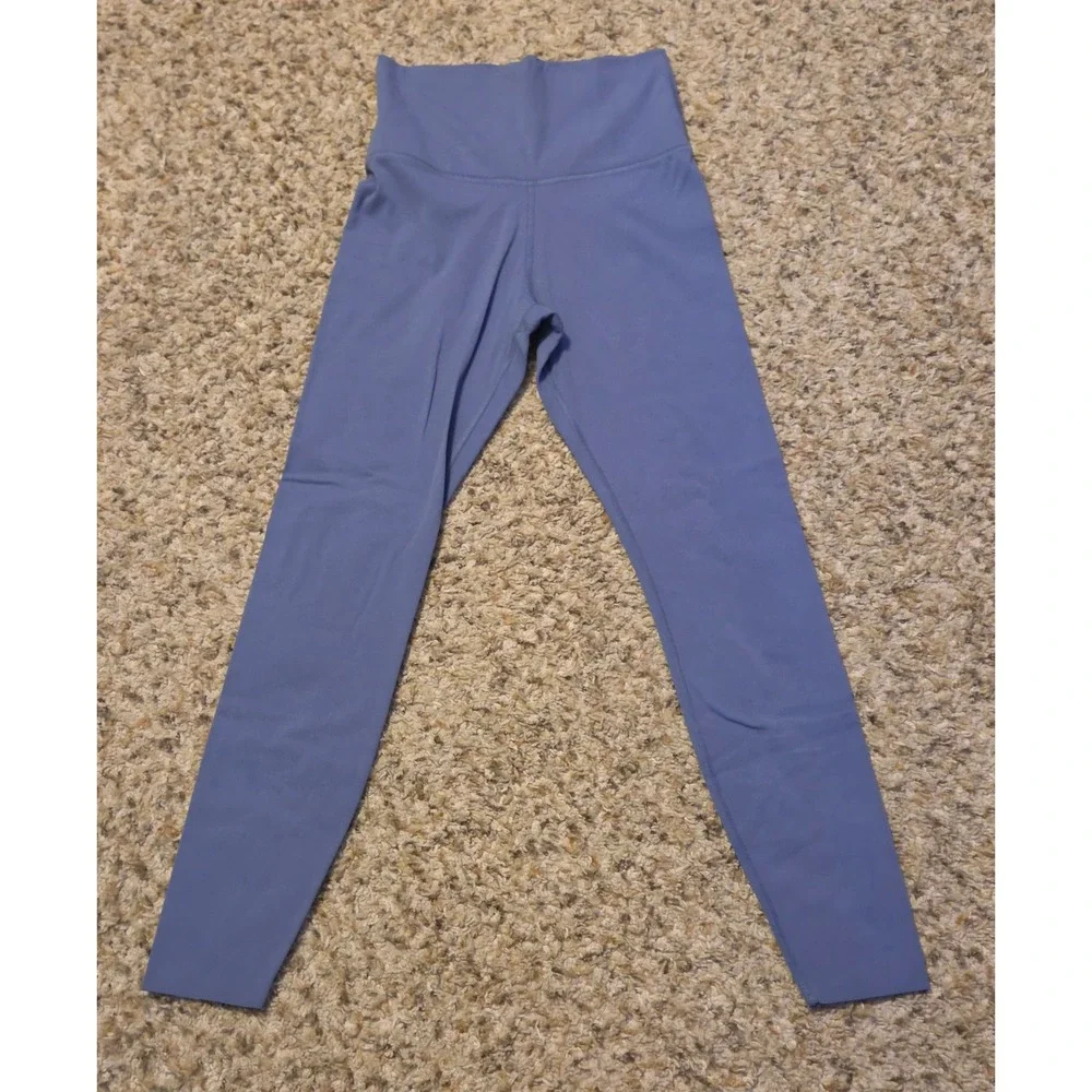 Nike Dri-Fit Soft Athletic Leggings Women's Size Small Blue Inside Pocket